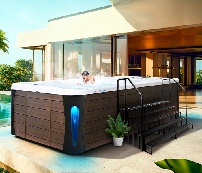 Calspas hot tub being used in a family setting - Duluth